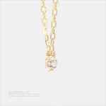 サファイア漫探り オリジナルデザイン	ゴールド色・金メッキ・中サイズイヤリング - 画像 (2)