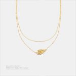 翼の旅 光を探る オリジナルデザイン	ゴールド色・金メッキ・標準ネックレス