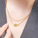 翼の旅 光を探る オリジナルデザイン	ゴールド色・金メッキ・標準ネックレス - 画像 (4)