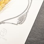 翼の旅 光を探る オリジナルデザイン	シルバー色・銀製・レディース標準ブレスレット - 画像 (3)