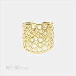影の彫り 隙間の光 オリジナルデザイン    ゴールド色・金メッキ・サイズ 6 の指輪 - 画像 (2)