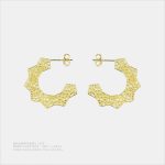 星の輝き 幻影 オリジナルデザイン	ゴールド色・金メッキ・中サイズイヤリング