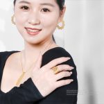 星の輝き 幻影 オリジナルデザイン	ゴールド色・金メッキ・長サイズイヤリング - 画像 (5)