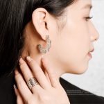 星の輝き 幻影 オリジナルデザイン	シルバー色・銀製・長サイズイヤリング - 画像 (5)